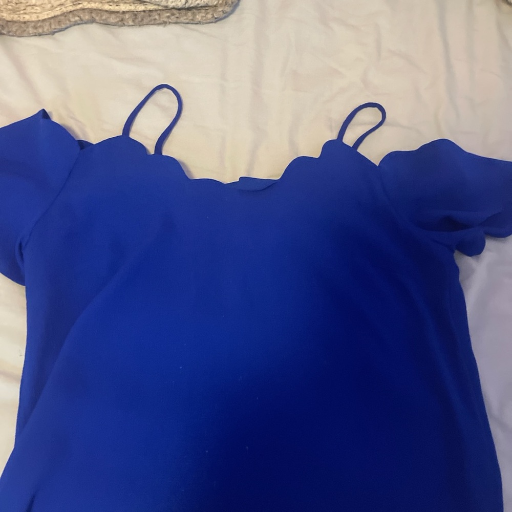 Elegant Blue Women's Top